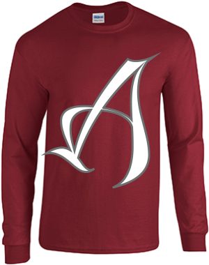 Maroon Sweatshirt w/ A